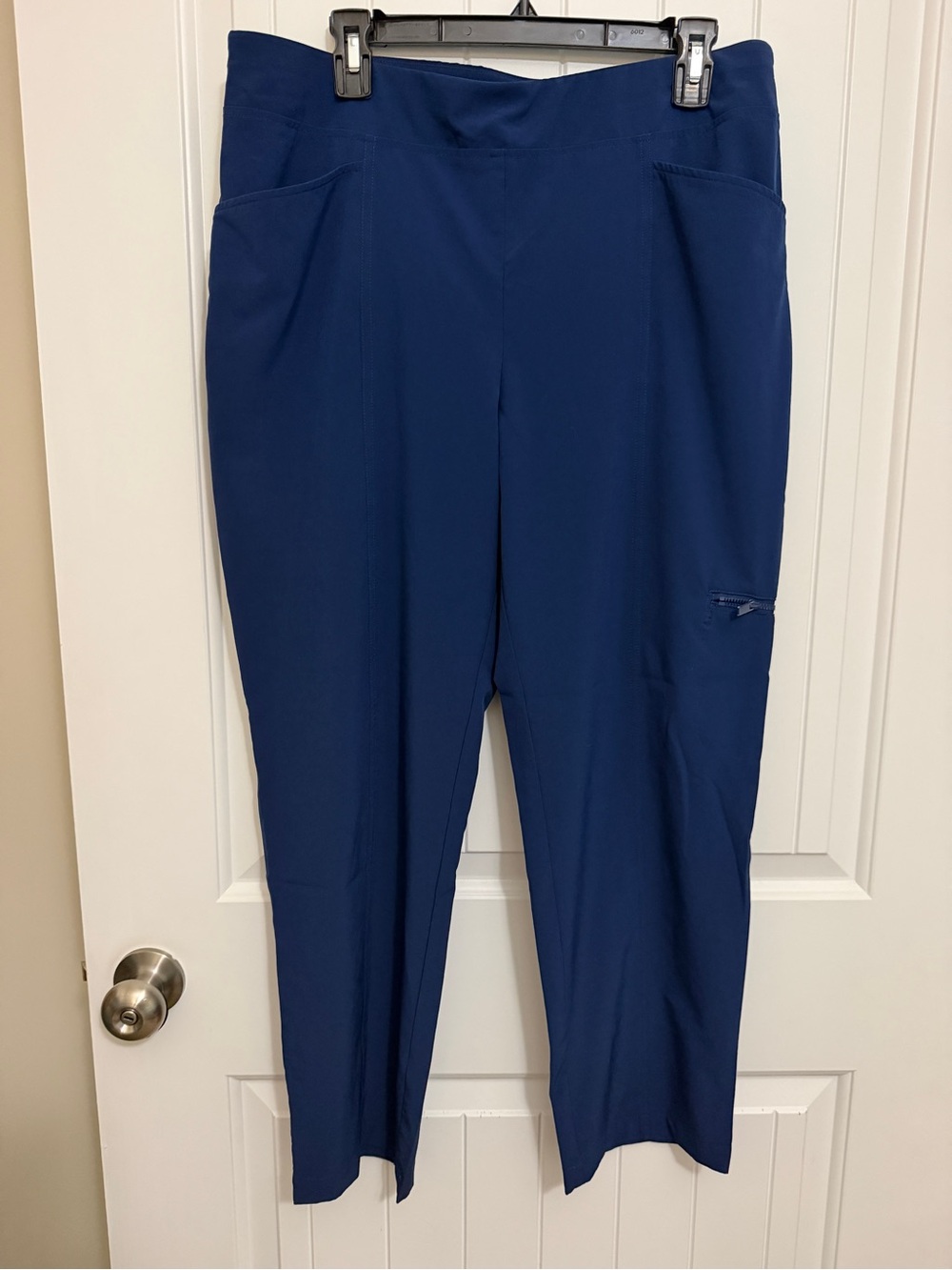 Chico's Zenergy Deep Navy Pull-On Pants Sz 2 (12R)